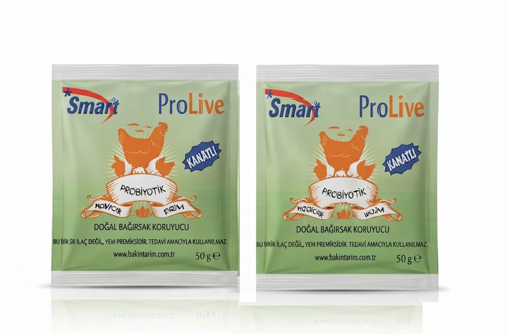 Kanatlı Hayvanlar İçin Smart ProLive 50 gr X 2 Adet  (Probiyotik, Prebiyotik ve Enzim Destekleyici )